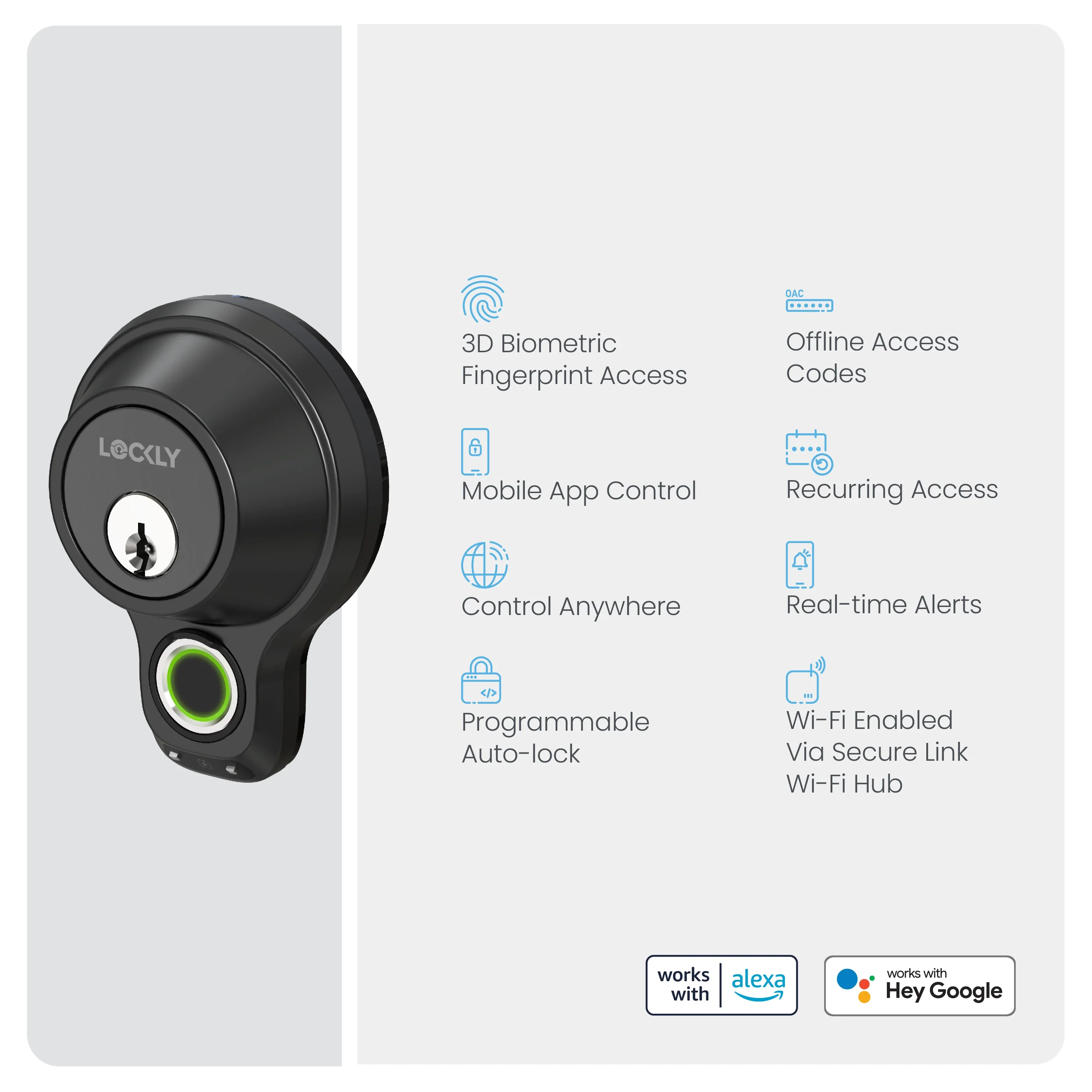 Lockly Access Touch Pro Fingerprint Deadbolt - Image 5