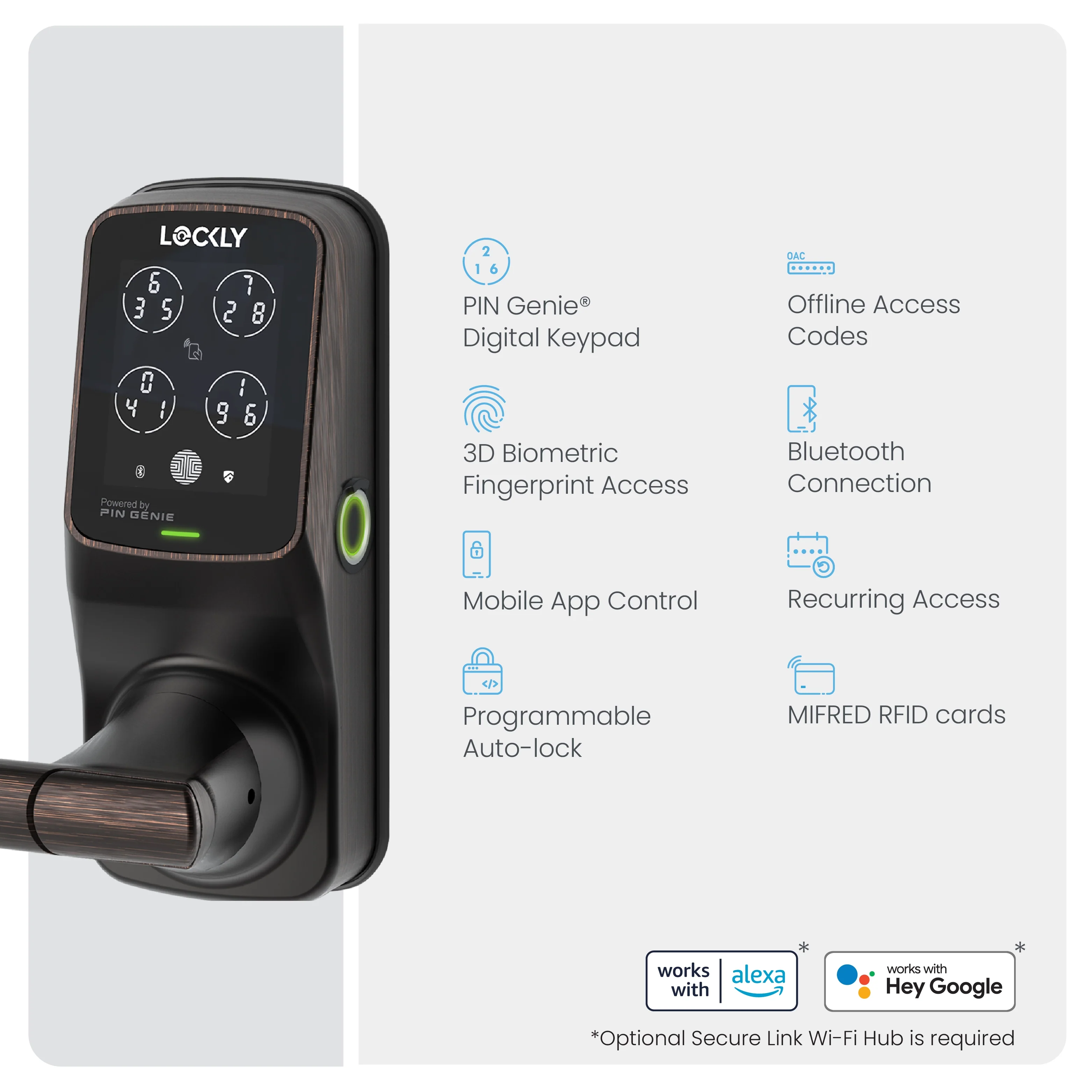 Lockly Secure Plus Special Edition with RFID Card Access - Image 20