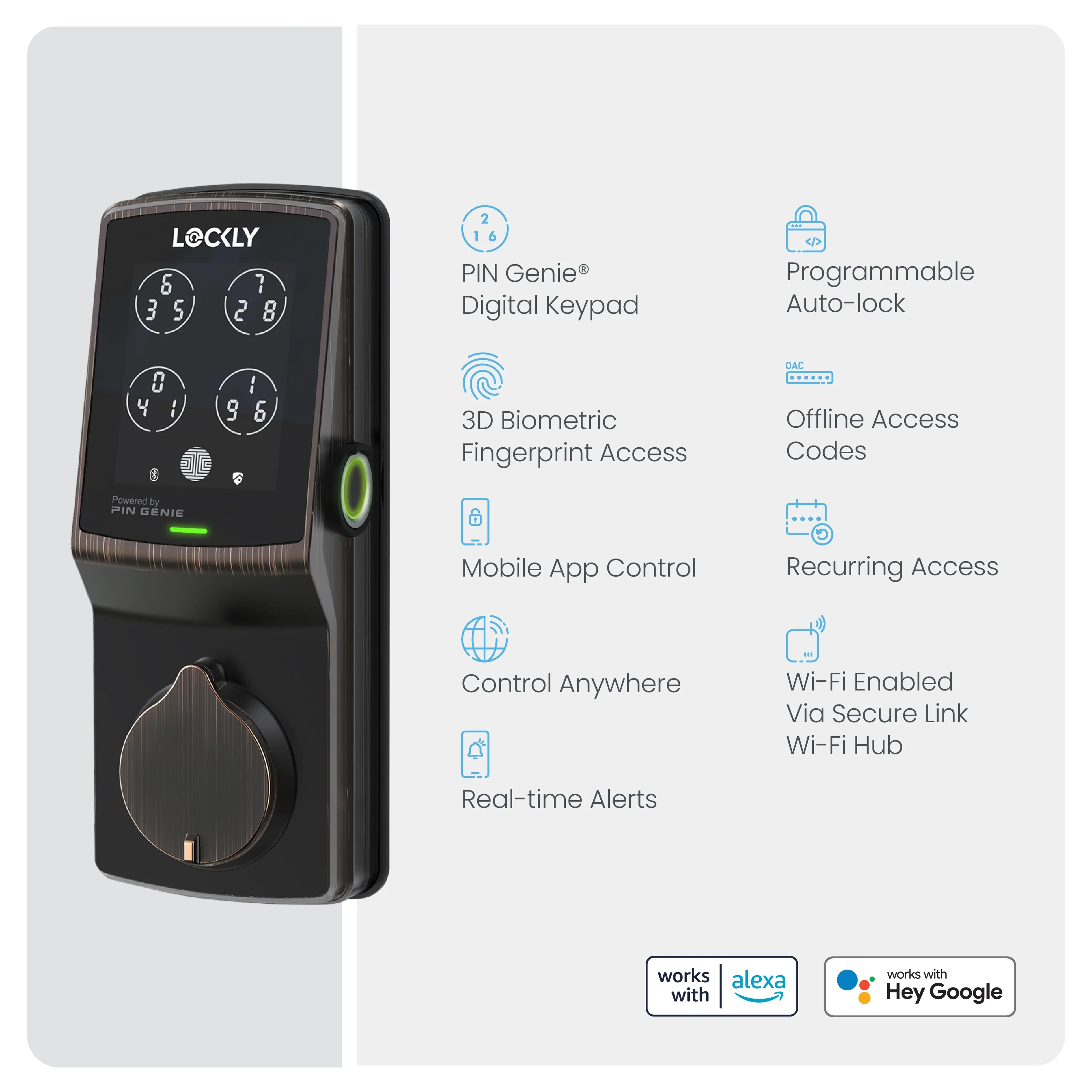 Wi-Fi Enabled Lockly Secure Pro Smart Lock - Image 25