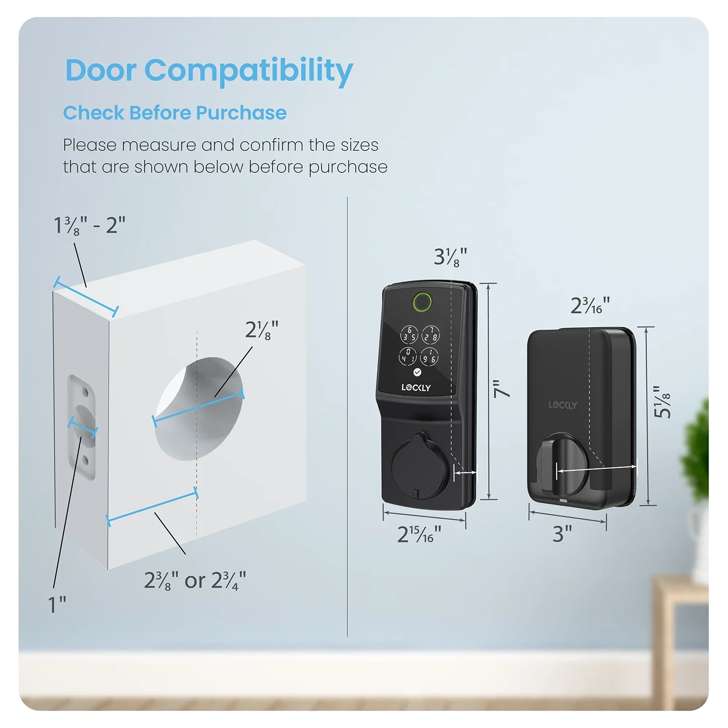 Lockly Secure Pro Deadbolt Latest Version Smart Lock with Built-in Wi-Fi - Image 14