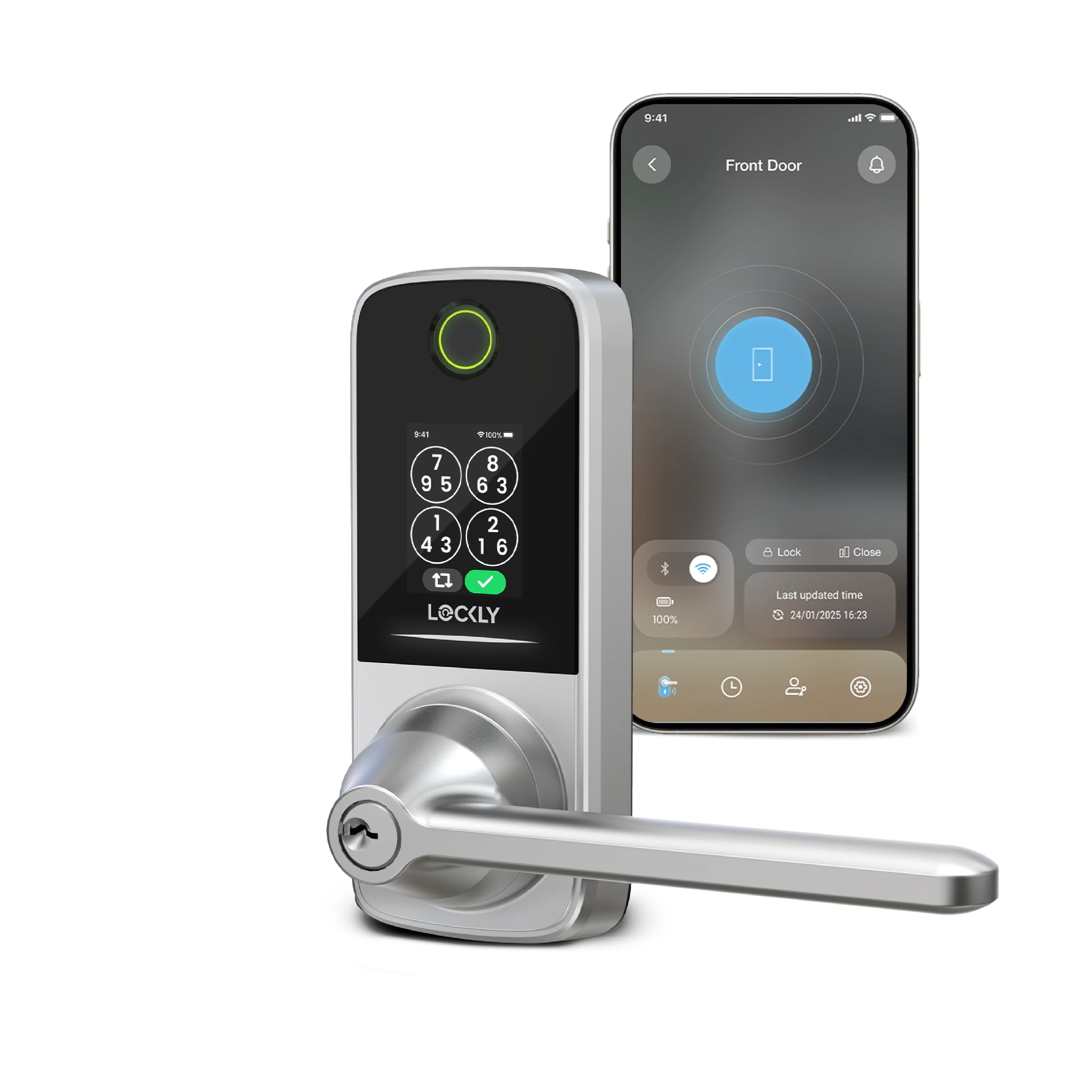 Lockly Secure Pro Latch Latest Version Smart Lock with Quick-Switch Dual Keypad - Image 8